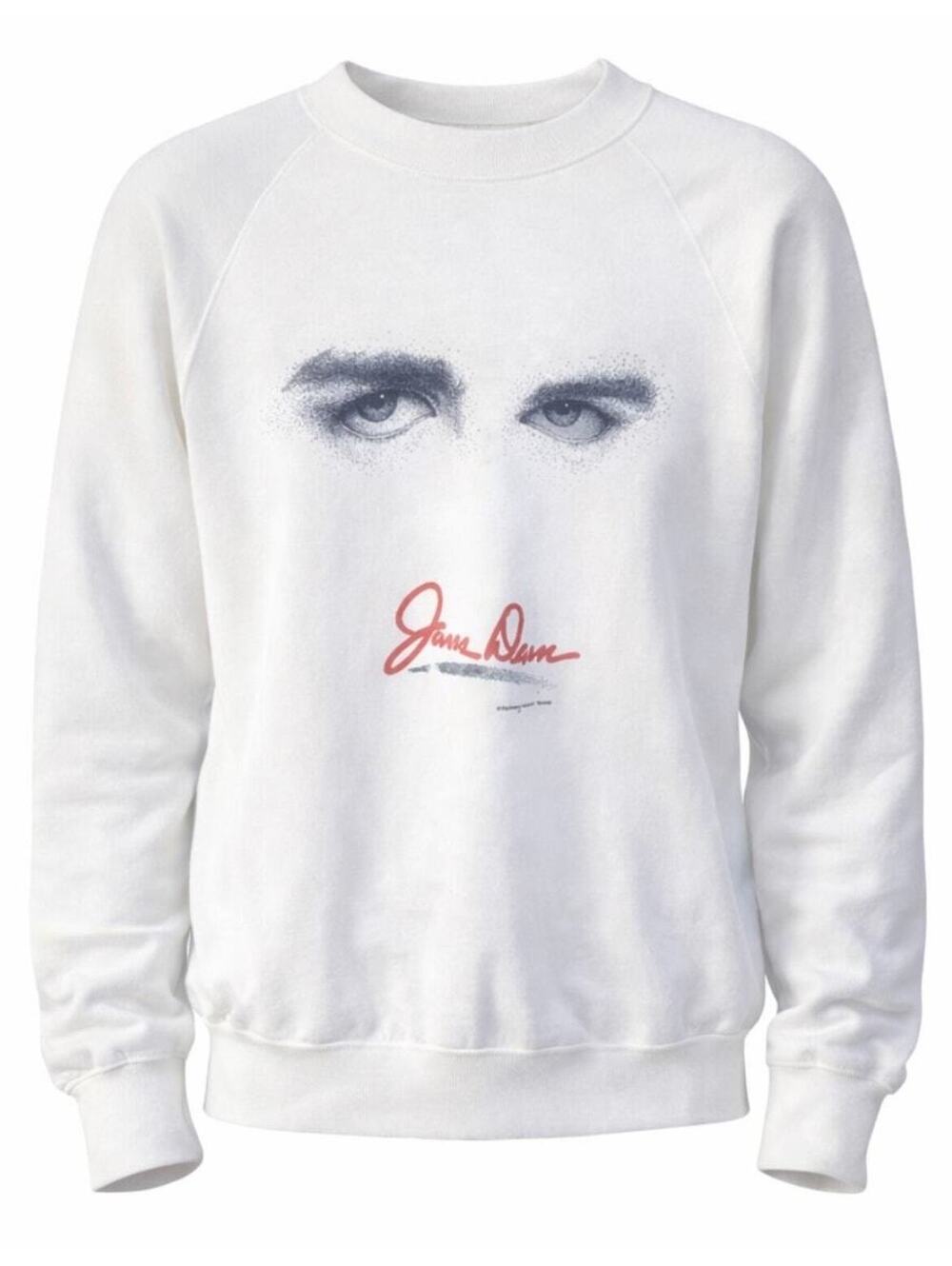 Vintage James Dean Fairmont Historical Museum White Crewneck Sweatshirt USA Made